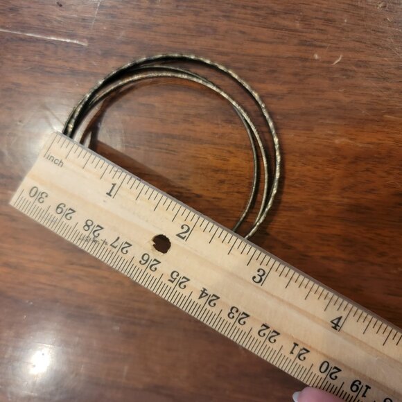 BOHO 3 PC Antiqued Bronze Bangle Bracelet Set - Picture 7 of 8